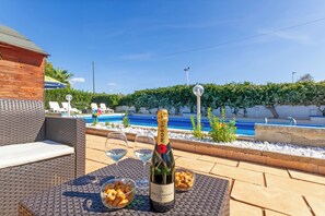 Ferienhaus, 1 Schlafzimmer, barrierefrei, Raucher | Aussenbereich