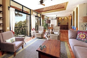 Villa, 4 Bedrooms, Private Pool, Garden View | Living area | Books