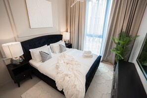 디자인 아파트 | 1 개의 침실, 무료 WiFi, 침대 시트