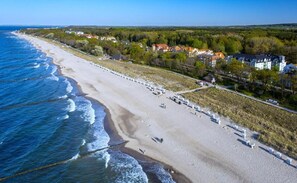 Vlak bij het strand