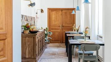 Daily self-service breakfast for a fee