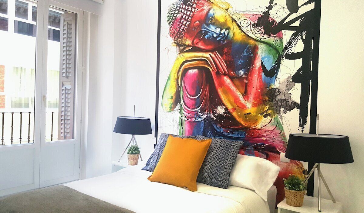 1 dormitorio, tabla de planchar con plancha, wifi gratis y ropa de cama