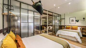 1 slaapkamer, een strijkplank/strijkijzer, gratis wifi, beddengoed