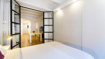2 slaapkamers, een strijkplank/strijkijzer, gratis wifi, beddengoed