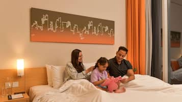Premium bedding, memory-foam beds, in-room safe, desk