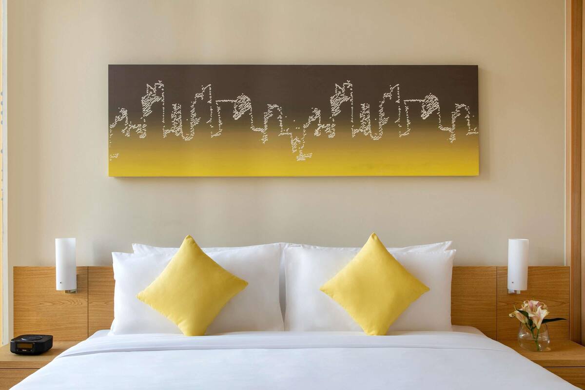 Studio, 1 Tempat Tidur Double | Seprai premium, busa memori, brankas, dan meja kerja