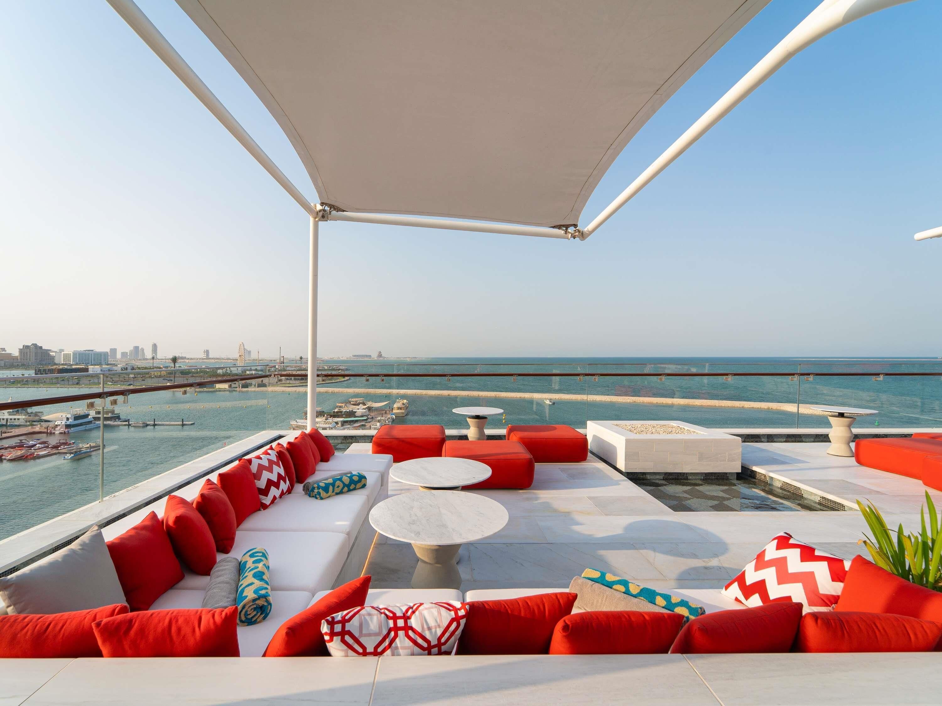 Rooftop bar, ocean views, open selected days
