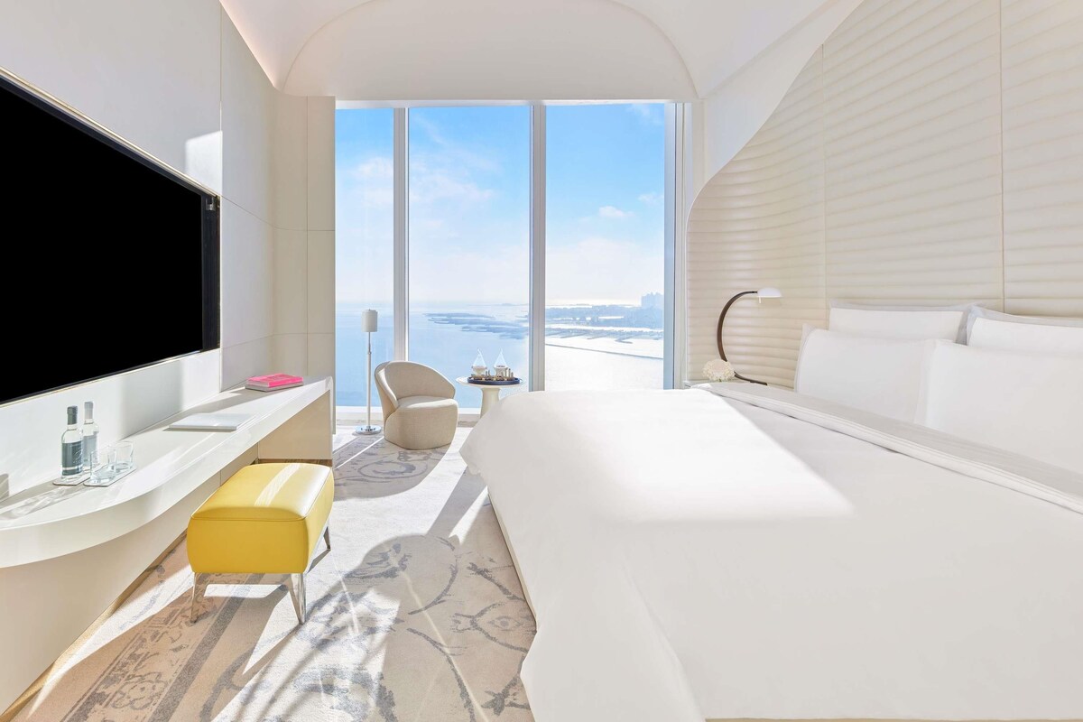 Fairmont ルーム シービュー | エジプト綿のシーツ、高級寝具、ミニバー、セーフティボックス (室内)