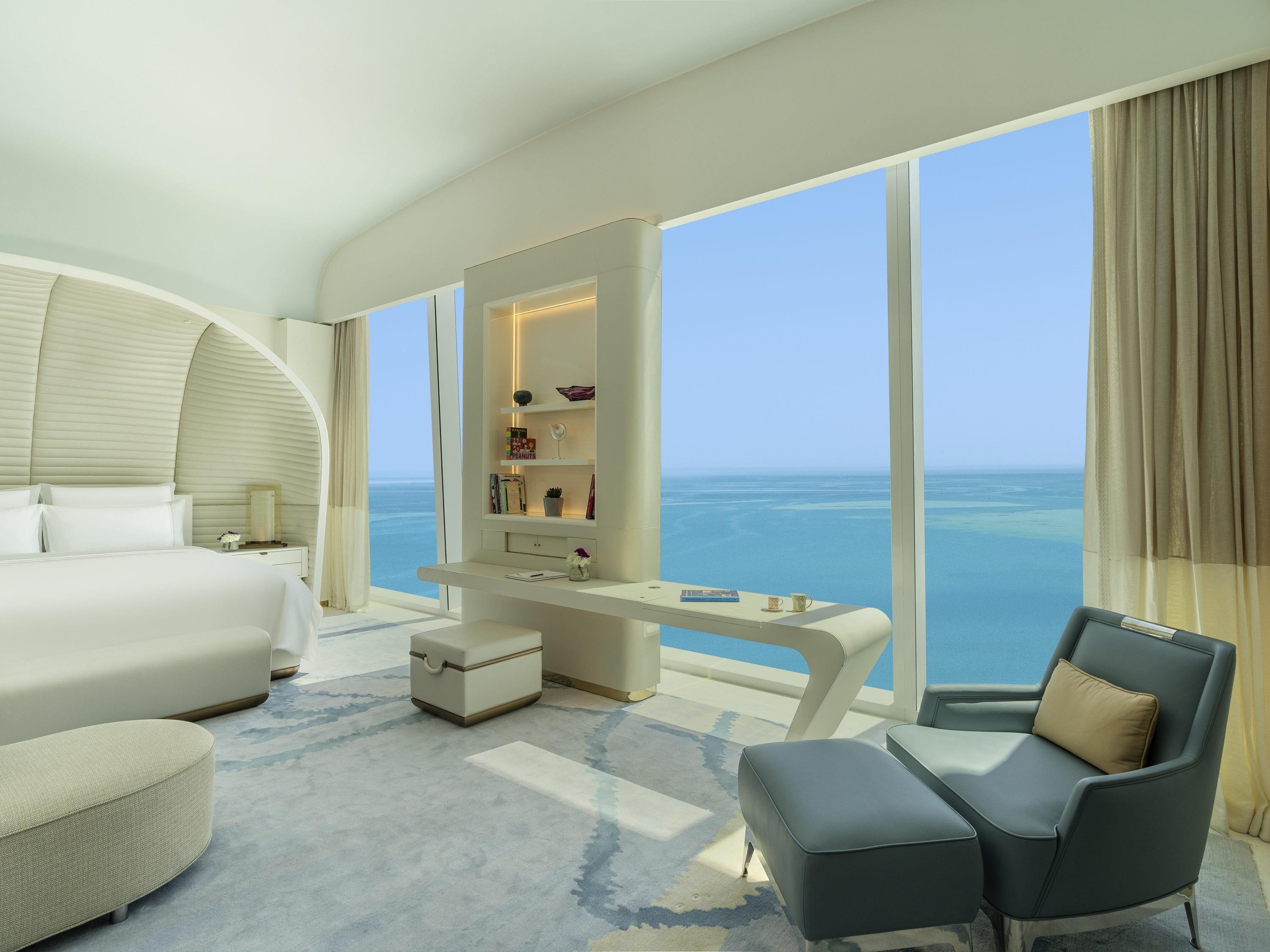 Junior Suite, Balcony, Sea View | Egyptian cotton sheets, premium bedding, minibar, in-room safe