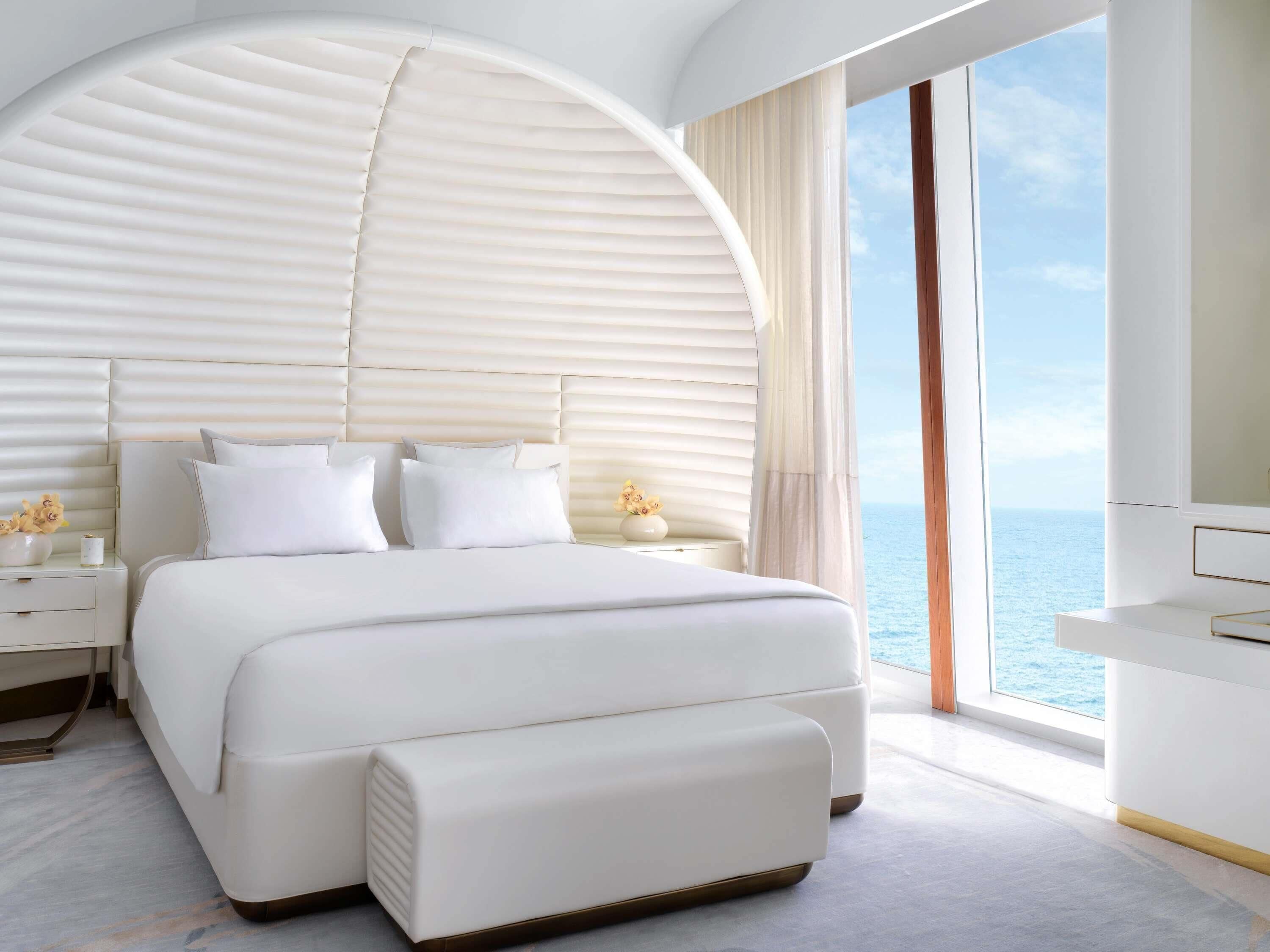 Draps en coton égyptien, literie de qualité supérieure, minibar