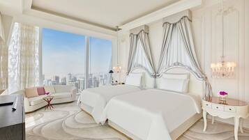 Egyptian cotton sheets, premium bedding, minibar, in-room safe