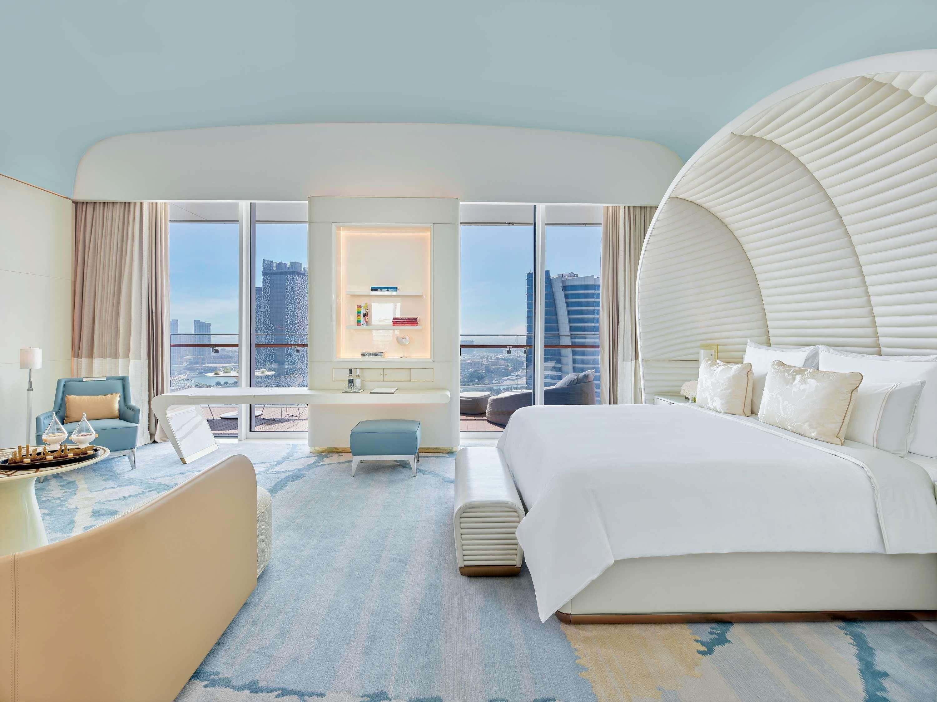 Draps en coton égyptien, literie de qualité supérieure, minibar