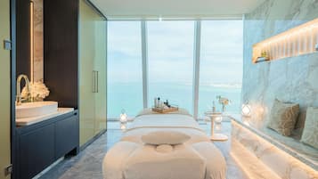 Couples treatment room(s), sauna, body treatments, deep-tissue massages
