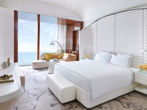 Fairmont, Habitació, 1 llit doble, balcó, vistes al mar | Llençols de cotó egipci, roba de llit d'alta qualitat i minibar 