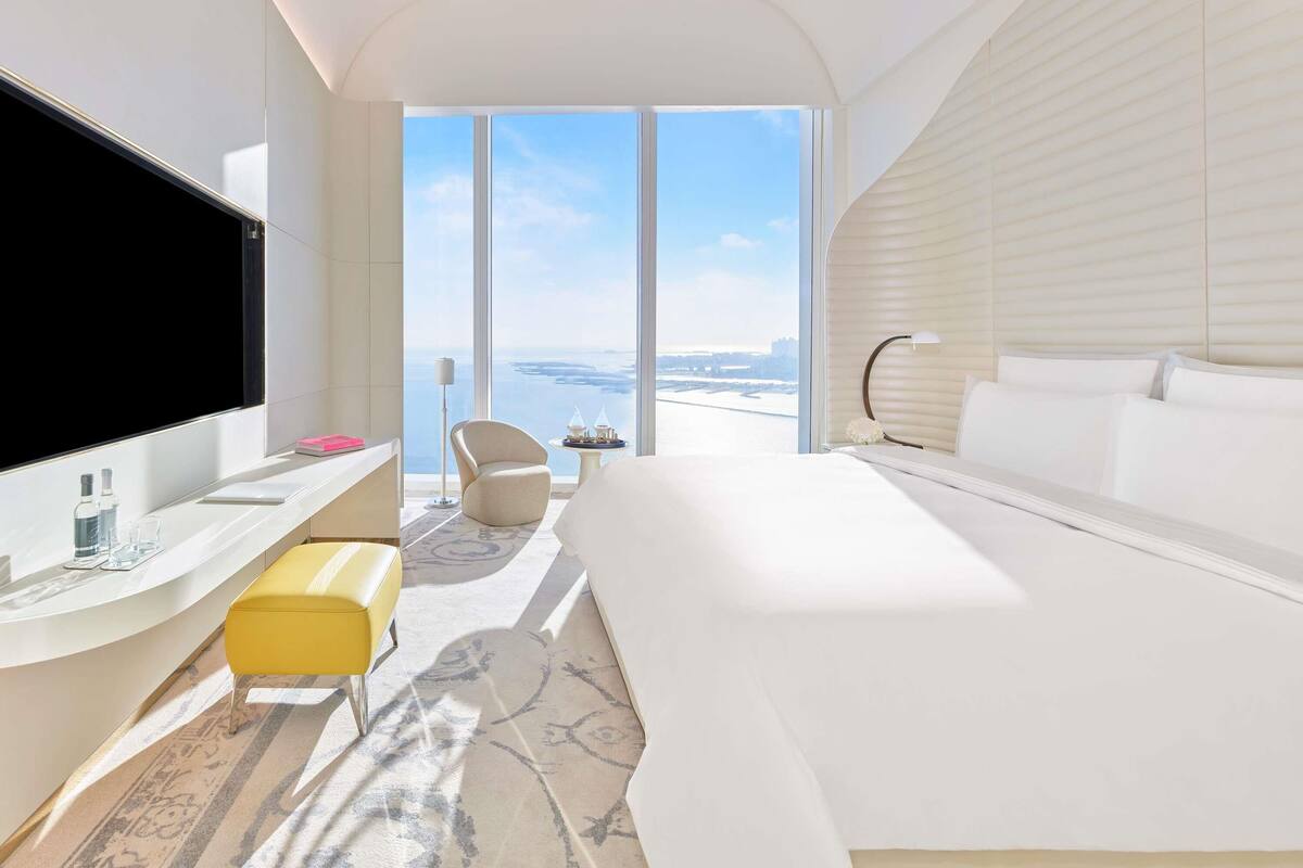 Fairmont, Quarto, vista para o mar | Roupas de cama de algodão egípcio, roupas de cama premium, frigobar