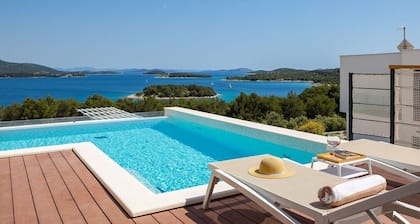 Luxury Villa Murter Exotic with pool, gym, sauna and sea view