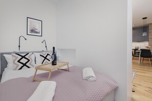 1 habitación y ropa de cama 