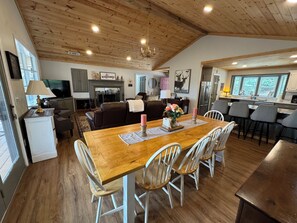 Dining - Large Resort Cabin with Breathtaking Mountain Views + Firepit (Sky Valley)