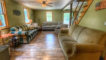 TV, video games, DVD player, books