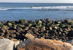 Playa en los alrededores, camastros y toallas de playa