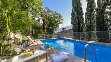 Family Villa, Multiple Bedrooms, Mountainside (Villa Panorama with private pool) | Pool | Seasonal outdoor pool