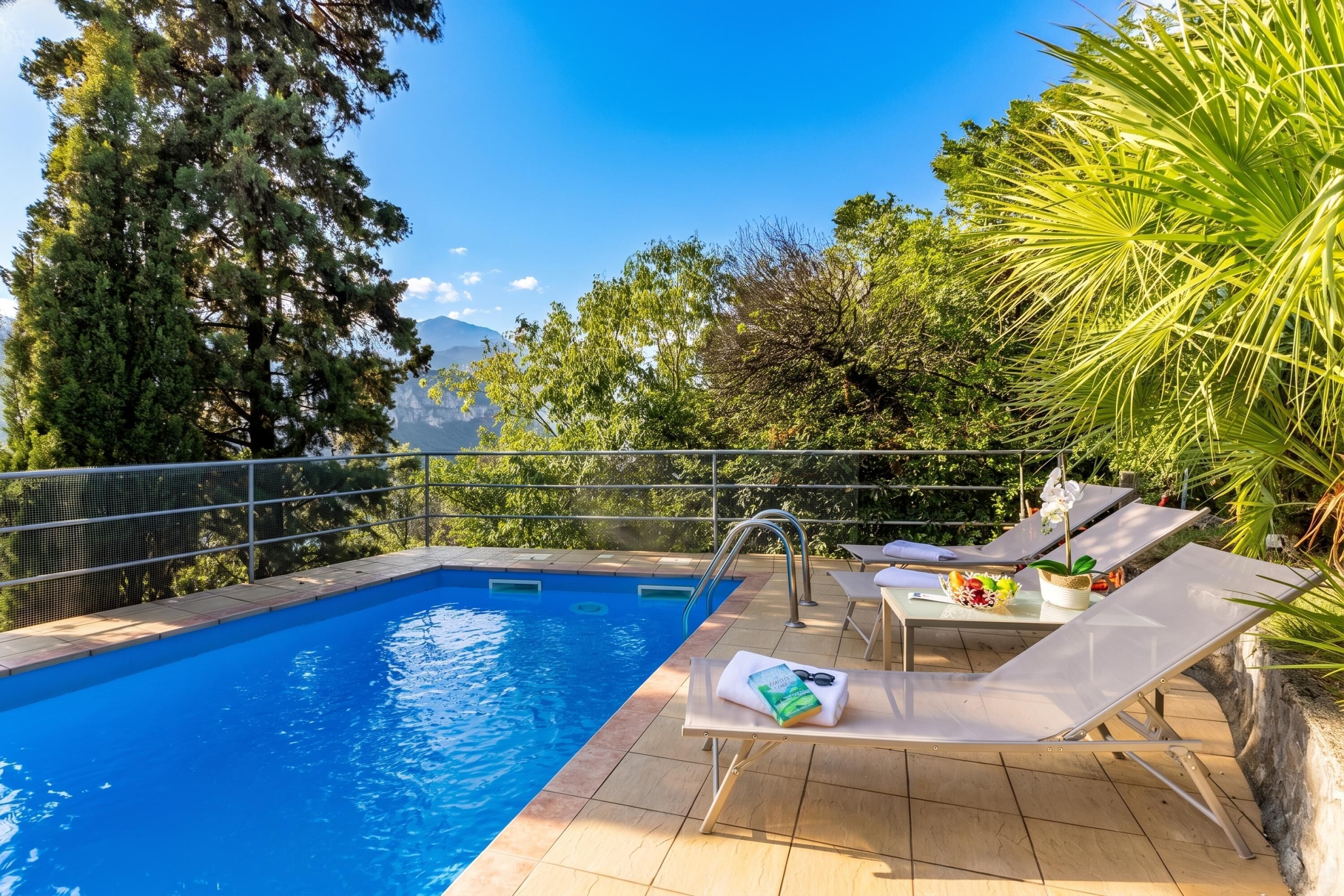 Family Villa, 3 Bedrooms, Balcony, Mountainside (Villa Panorama with private pool) | Pool