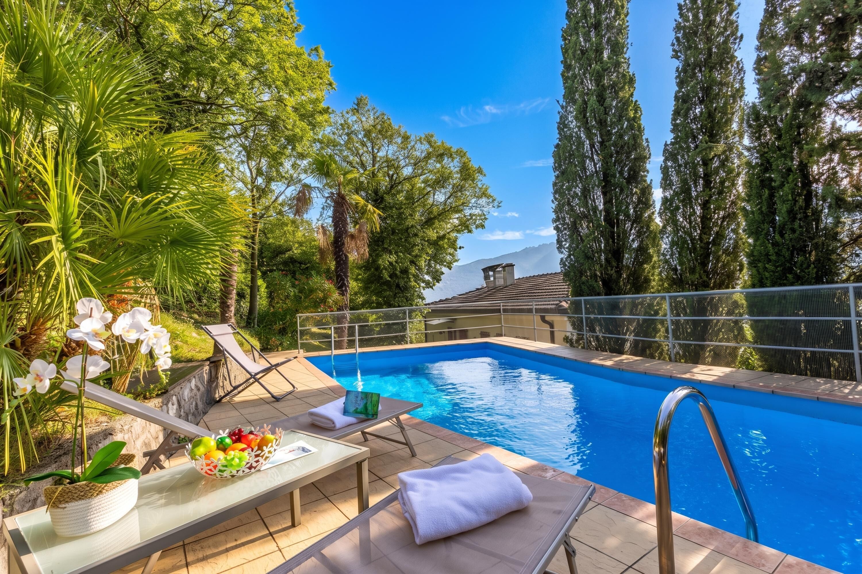 Family Villa, 3 Bedrooms, Balcony, Mountainside (Villa Panorama with private pool) | Pool | Seasonal outdoor pool