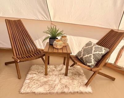 Cozy 1-Bedroom Yurt With Indoor Wood Stove