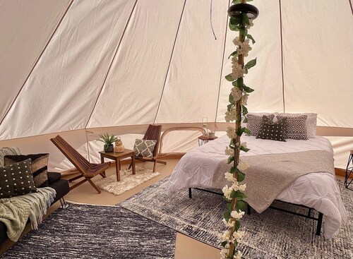 Cozy 1-Bedroom Yurt With Indoor Wood Stove