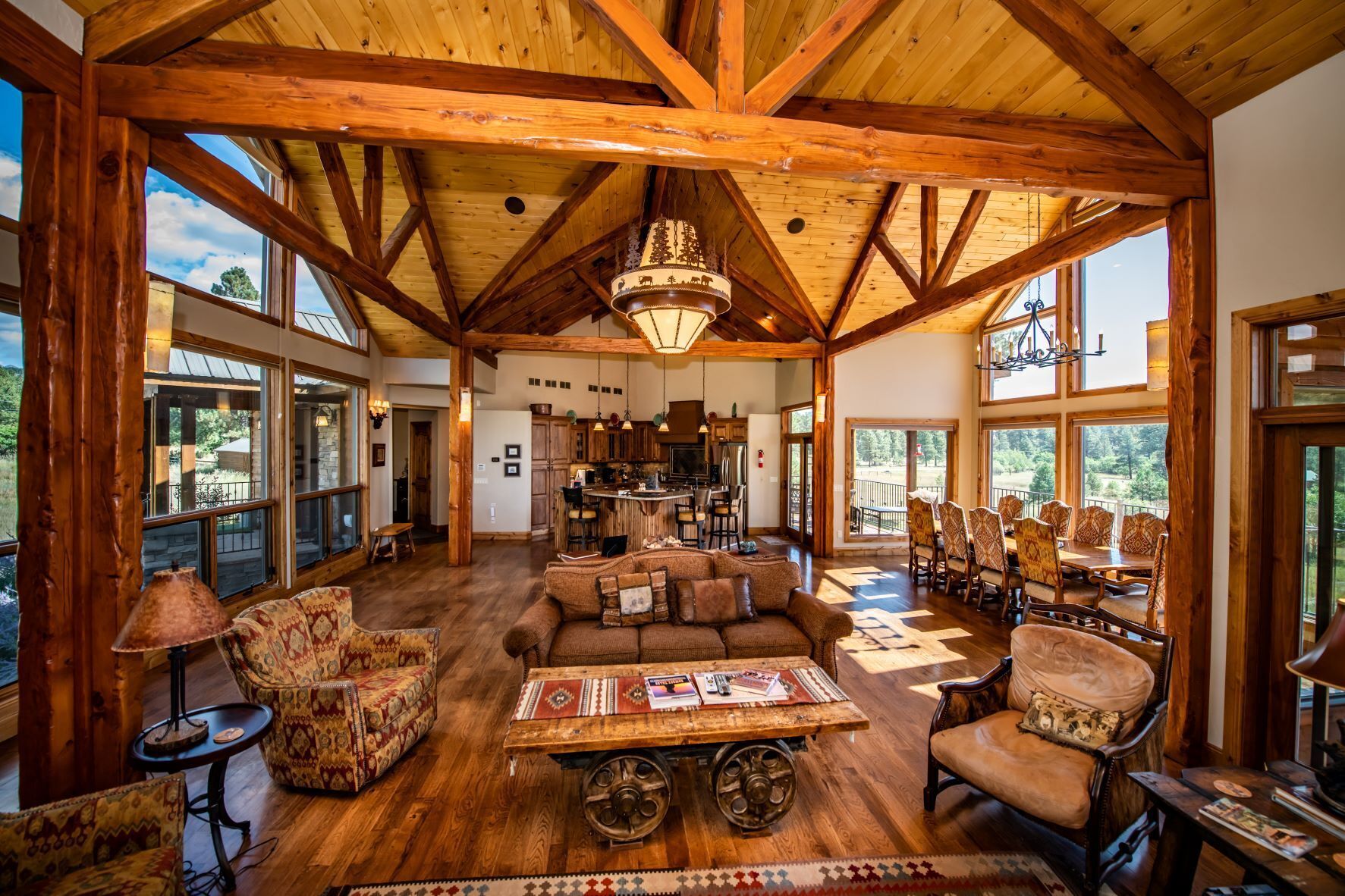 Smart TV, fireplace, foosball, table tennis