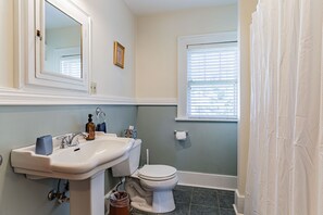 Combined shower/bathtub