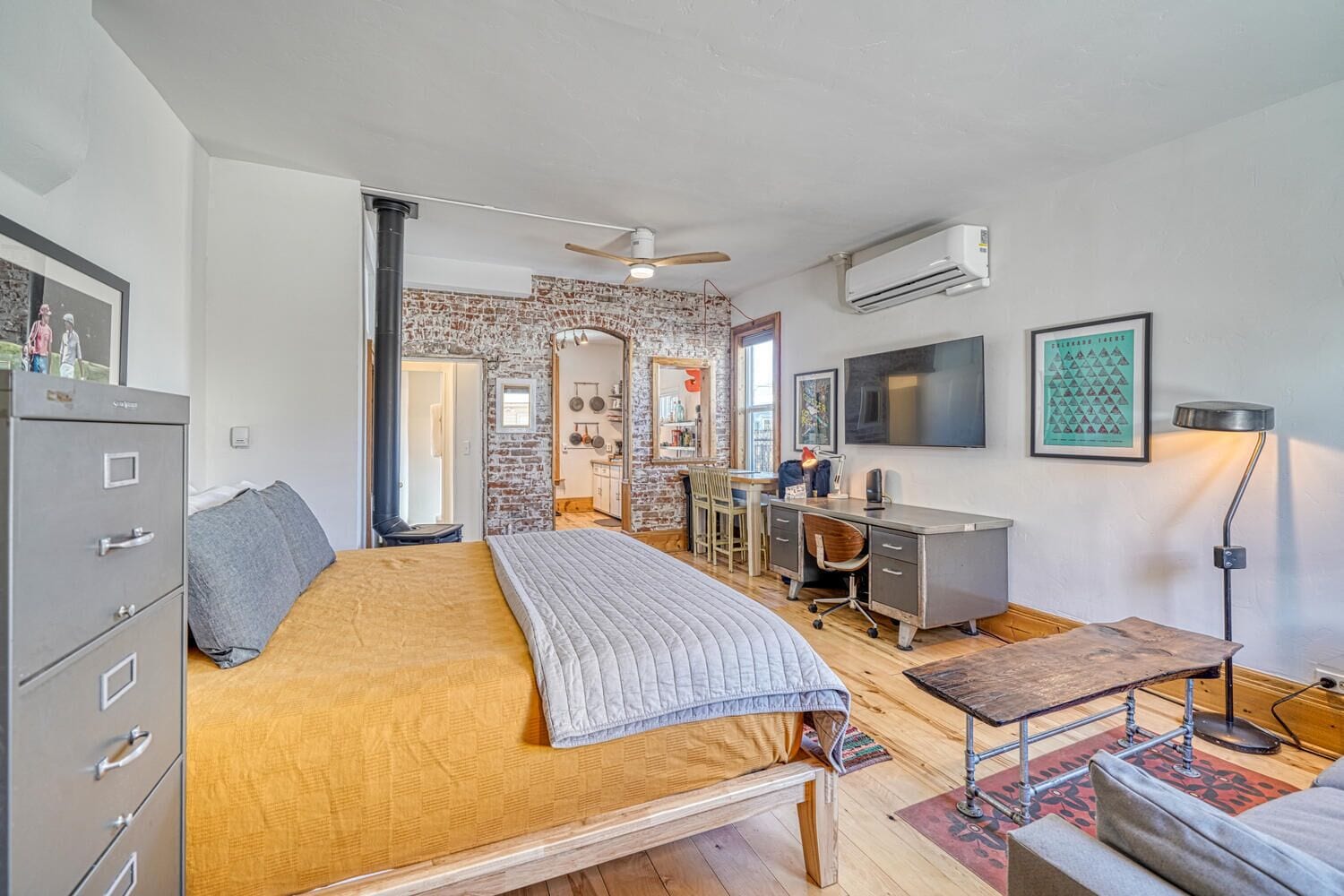 1 chambre, bureau, Wi-Fi, draps fournis