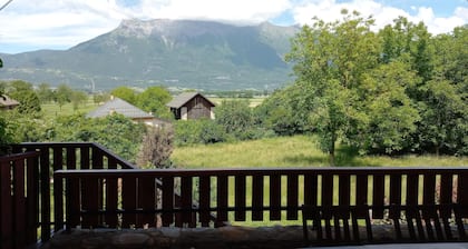 House with large terrace and mountain views