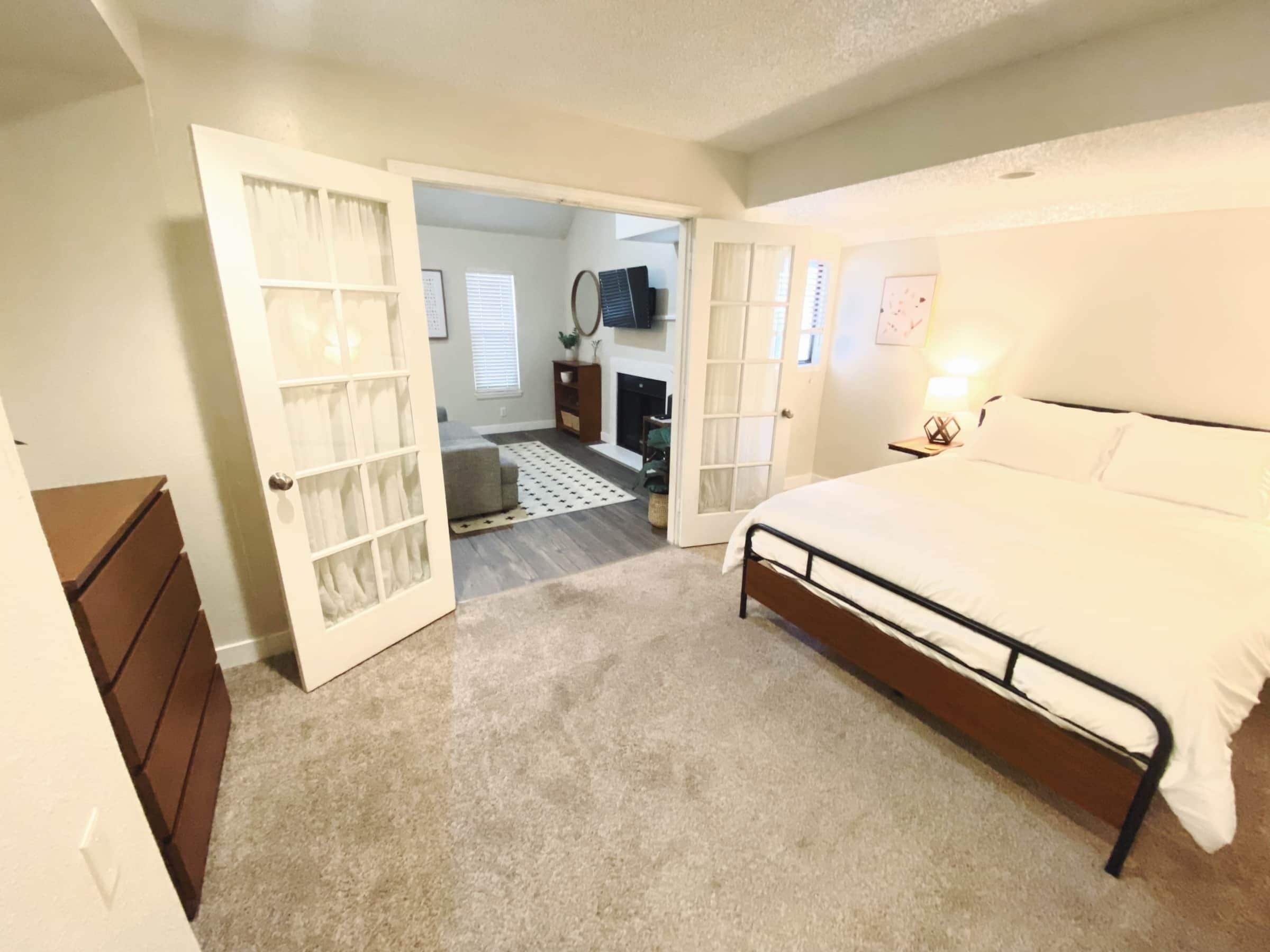 2 bedrooms, iron/ironing board, travel crib, WiFi