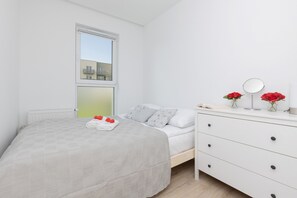 1 habitación y ropa de cama