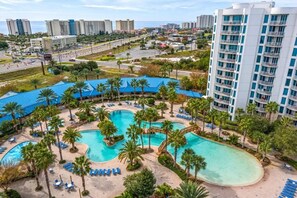 Outdoor pool, a heated pool - 2 King Bedrooms~2 Balconies~Lagoon Pool and Partial Gulf Views~Updated Unit! (Destin)