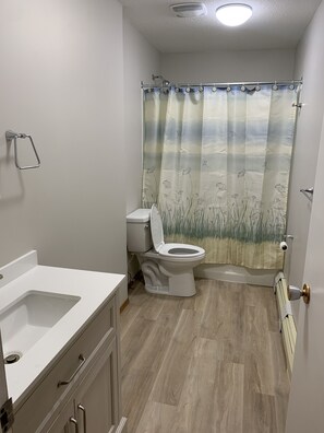Combined shower/tub