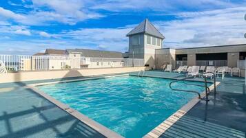 Outdoor pool, a rooftop pool
