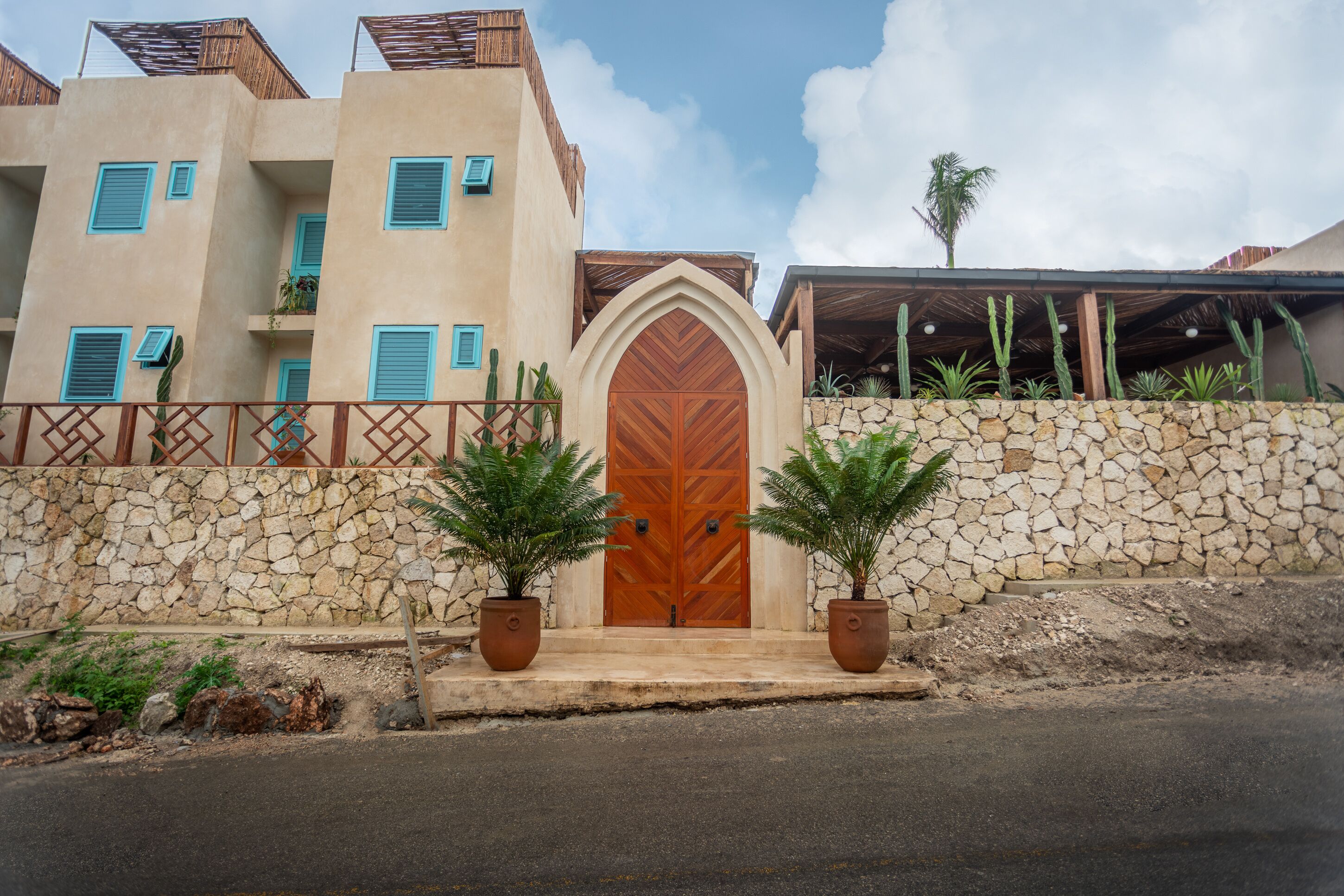 Façade de l’hébergement