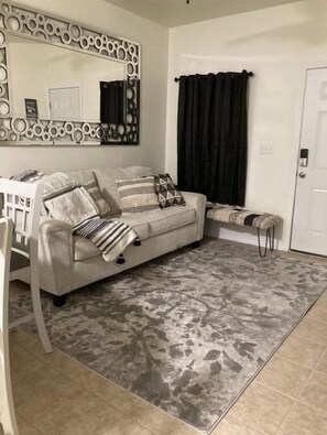 Traditional Condo | Living area | Smart TV, Netflix, Hulu, streaming services
