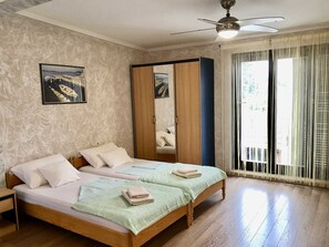 1 makuuhuone, silitysrauta/-lauta, ilmainen Wi-Fi, vuodevaatteet