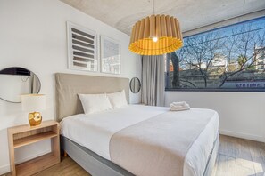 1 chambre, literie de qualité supérieure, couette en duvet d'oie