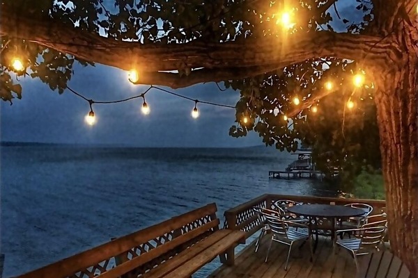 View from the deck at dusk