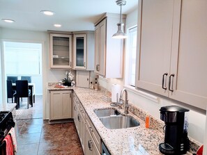 Family House | Private kitchen | Fridge, microwave, oven, stovetop