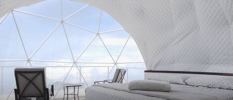 Premium bedding, down duvets, pillow-top beds, individually decorated