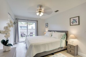 2 slaapkamers, een strijkplank/strijkijzer, gratis internet, beddengoed