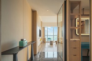 Suite, 1 Schlafzimmer | Hochwertige Bettwaren, Daunenbettdecken, Pillowtop-Betten, Zimmersafe