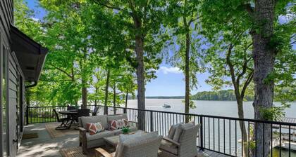 Whiskey Sunsets: Stunning Peninsula Retreat with Panoramic Lake Views, Dock, Hot Tub, and More!