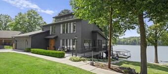 Whiskey Sunsets: Stunning Peninsula Retreat with Panoramic Lake Views, Dock, Hot Tub, and More!