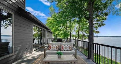 Whiskey Sunsets: Stunning Peninsula Retreat with Panoramic Lake Views, Dock, Hot Tub, and More!